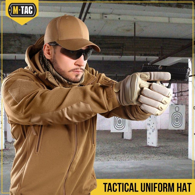 M-Tac Tactical Baseball Cap - Adjustable Plain Workout Ball Cap, Ripstop Hats for Men and Women (Coyote, M) - Image 2